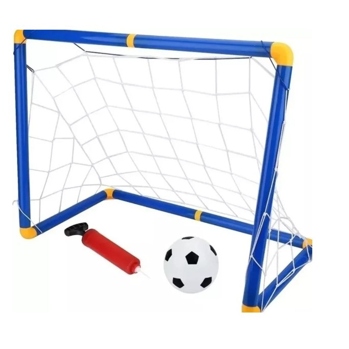 GENERICO - Cancha De Futbol Con Accesorios Red Pelota + Inflador Mini