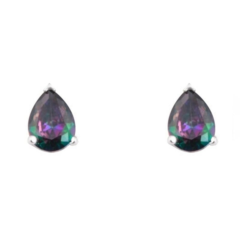 ANDREA COGGIOLA JOYAS - Aros Gota Topacio Místico Plata Fina 925