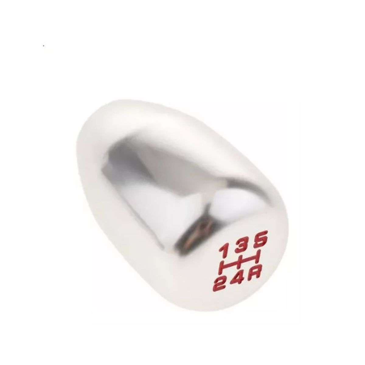 GENERICO - Pomo Palanca Cambios Plateado 5ta Tuning Universal Plateado