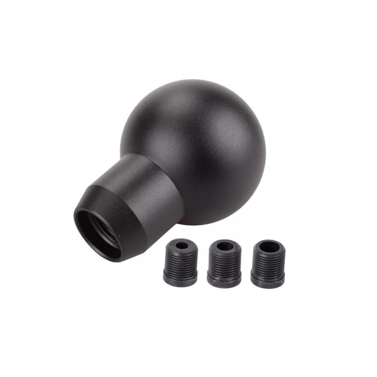 GENERICO - Pomo Palanca Cambios Aluminio Universal Redonda Pc0816 Negro