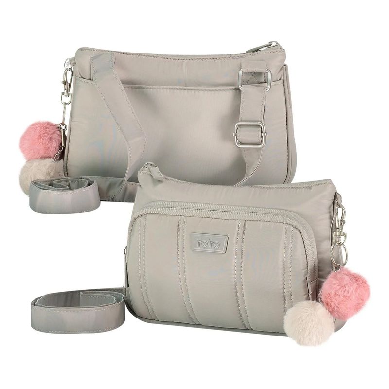 TOTTO - Bolso Cartera Color Beige Mujer Arlet Totto