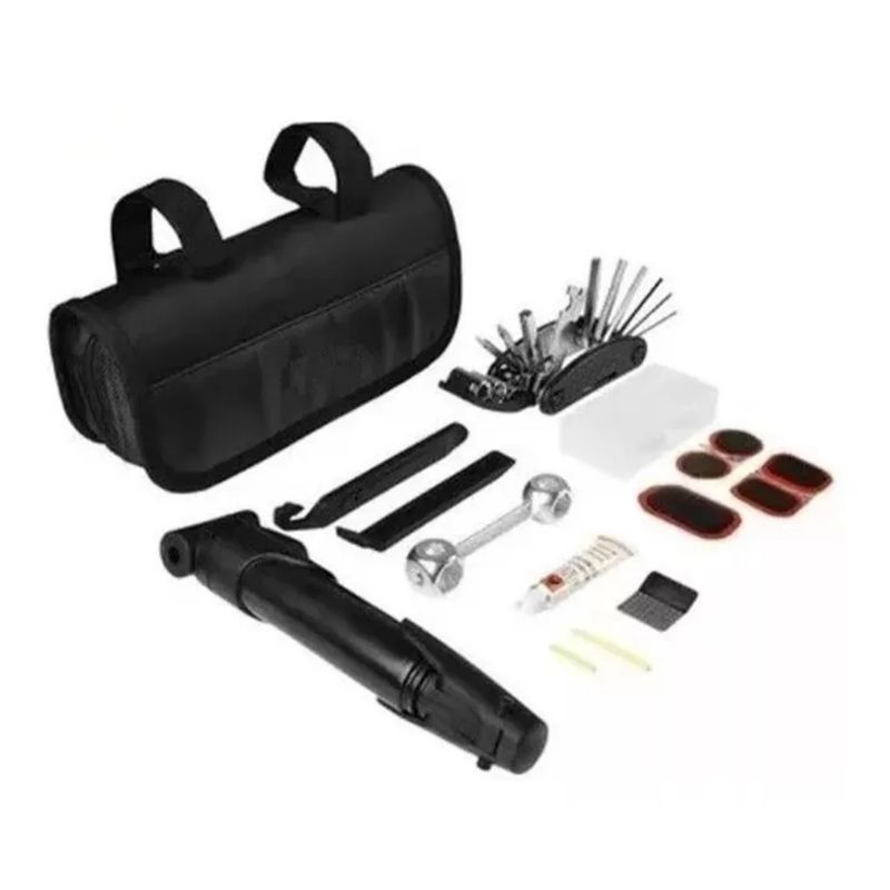 GENERICO - kit herramientas bicicletas con bombin  accesorios