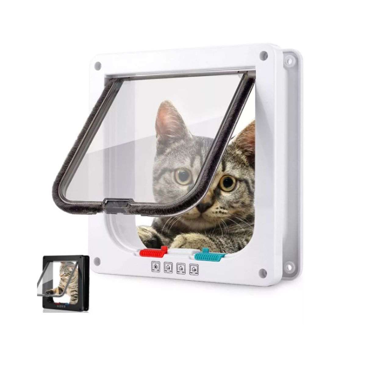 GENERICO - Puerta Xl Interior Para Gatos Y Perros Mascotas 28525 Cm.