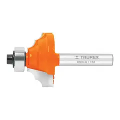 TRUPER - Broca Para Router Moldura Clásica 1-18 Con Balero