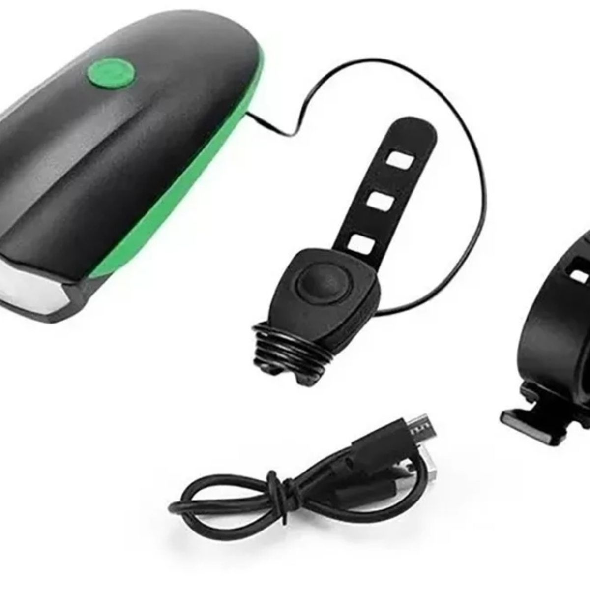 GENERICO - Luz 250 Lúmens Real + Bocina 140db Usb Recargable Bicicleta