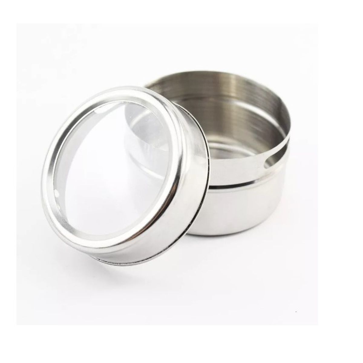 GENERICO - Set De Condimenteros Acero Inoxidable Con Imán 88852 Rectangular