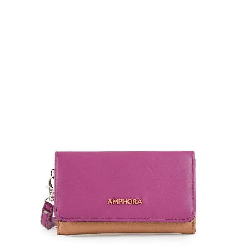 AMPHORA - Billetera Acordeon Mediana Murcie Beige Oscuro