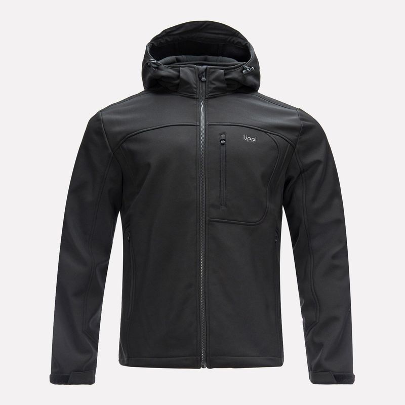LIPPI - Chaqueta Hombre Macaya Softshell Hoody Jacket Negro Lippi