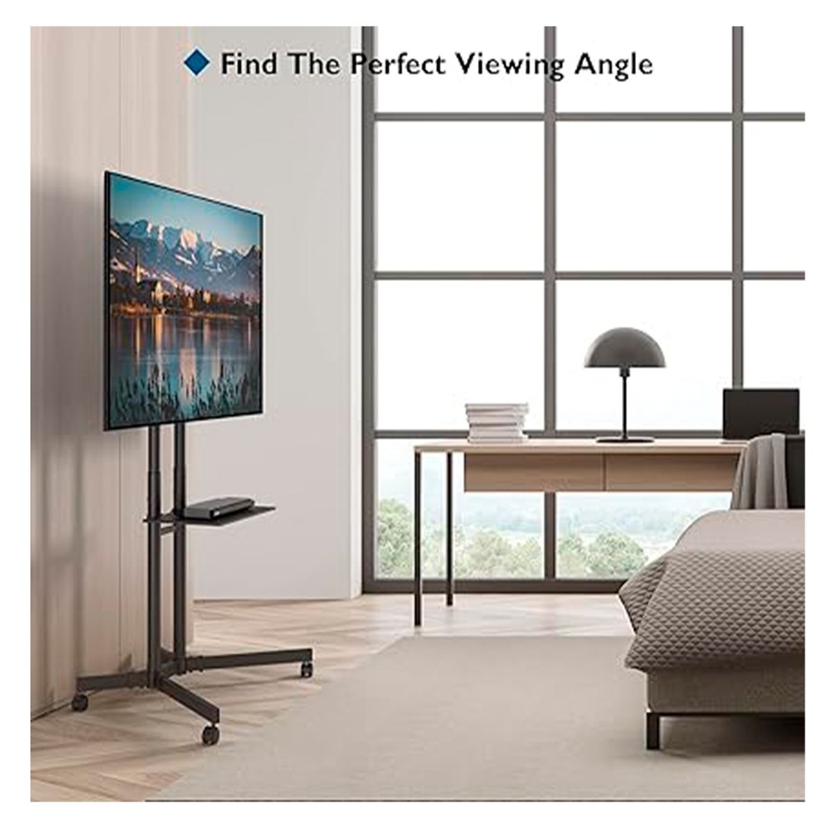 GENERICO - Soporte Tv Portátil Tipo Pedestal Con Ruedas 32-70 Pulgadas