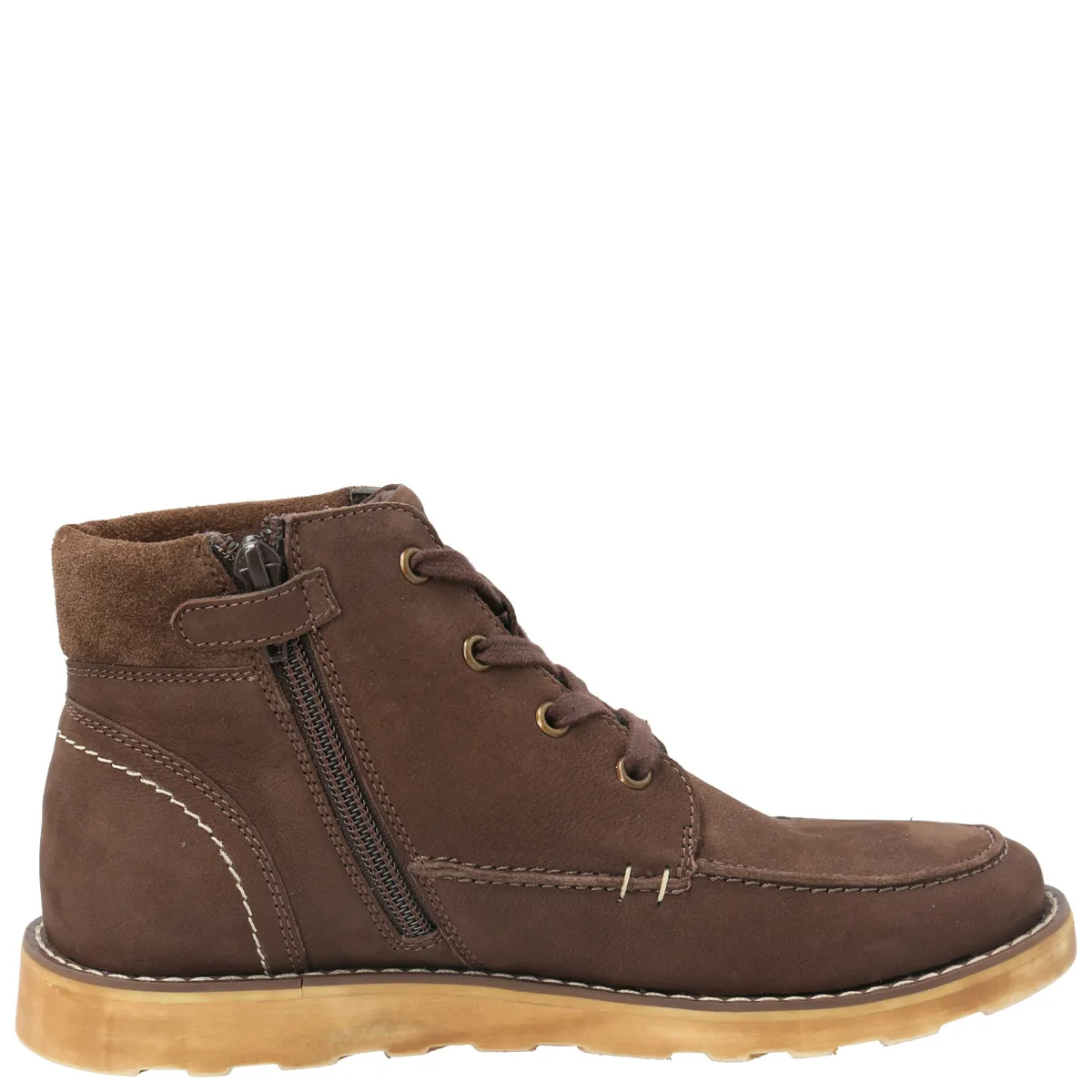 HUSH PUPPIES - Botín Cuero Niño Agate Azul HUSH PUPPIES