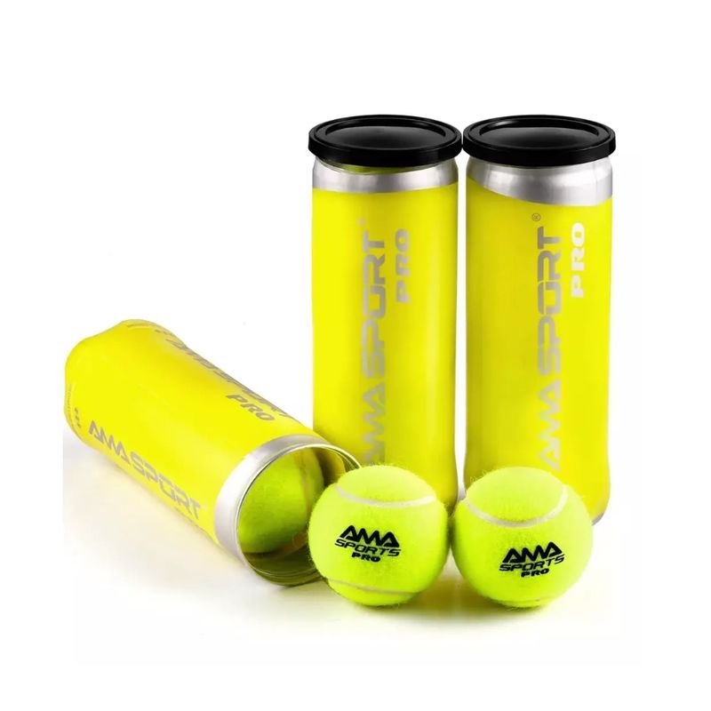 GENERICO - Caja 24 Tubos Pelotas Padel Ama Sport Premium Presurizadas