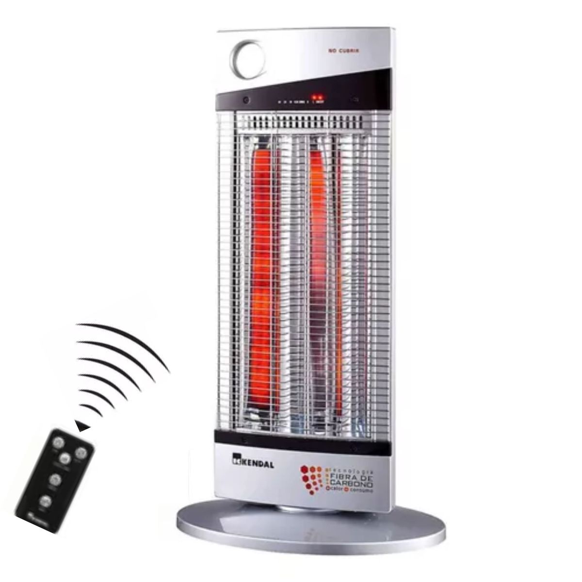 KENDAL - Estufa Electrica de Fibra de Carbono Bajo Consumo  + Control Remoto