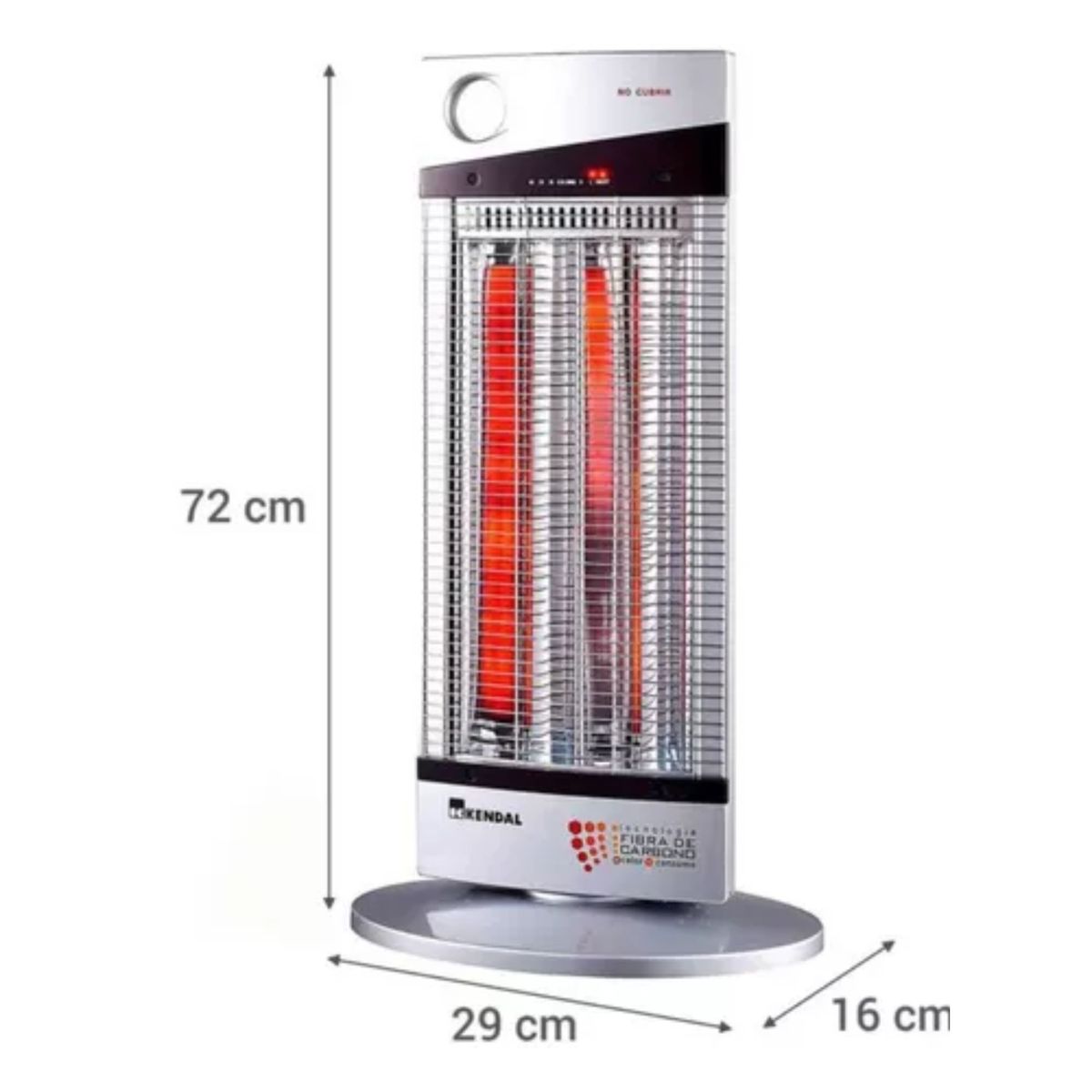KENDAL - Estufa Electrica de Fibra de Carbono Bajo Consumo  + Control Remoto