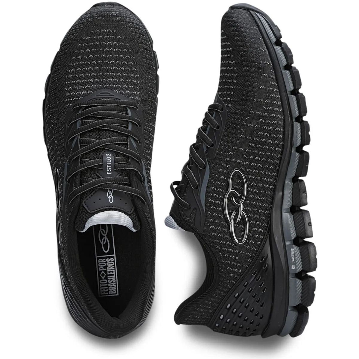 OLYMPIKUS - Zapatilla Hombre Estilo 2 Negro