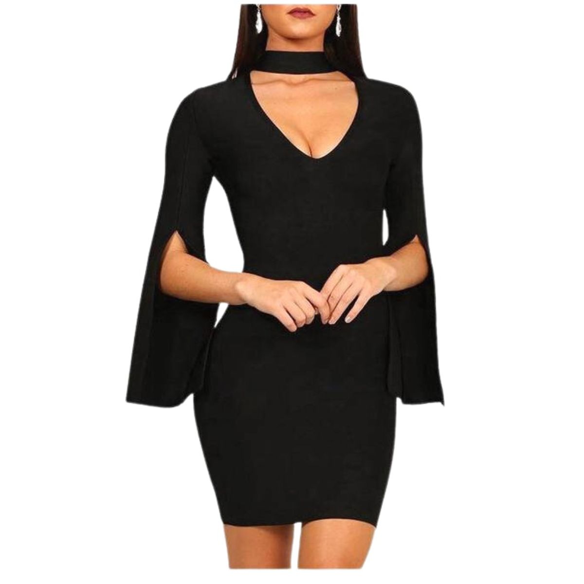 GENERICO - VESTIDO DE FIESTA CORTO IDEAL PARA FIESTA COCTEL BODA