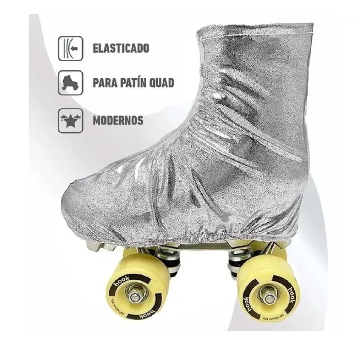 GENERICO - Cubre Patin Artistico Funda Ajustables Niños Adultos Lycra