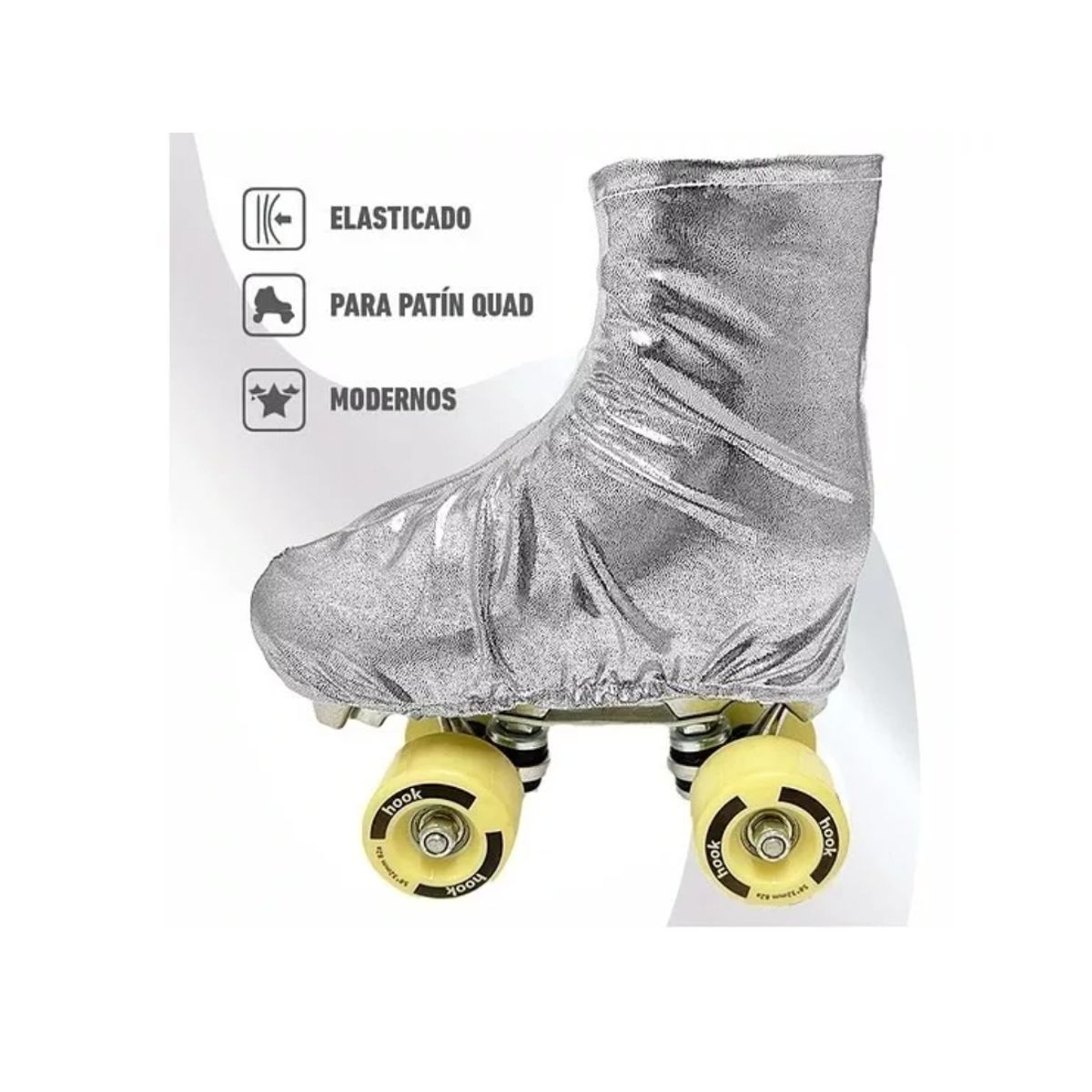 GENERICO - Cubre Patin Artistico Funda Ajustables Niños Adultos Lycra