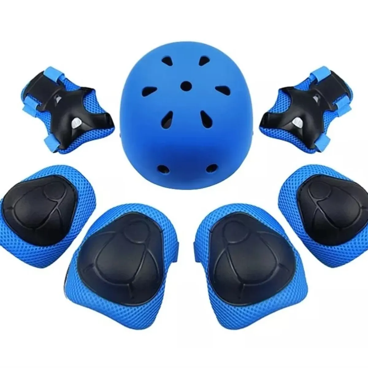 GENERICO - Set Proteccion Niñoa Para Patinesbicicletaskateazul
