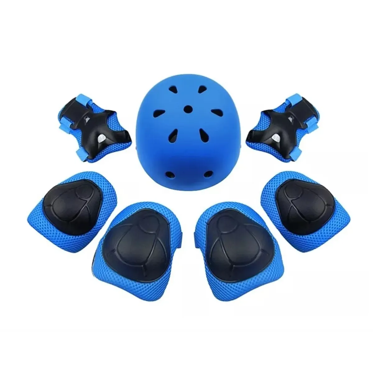 GENERICO - Set Proteccion Niñoa Para Patinesbicicletaskateazul