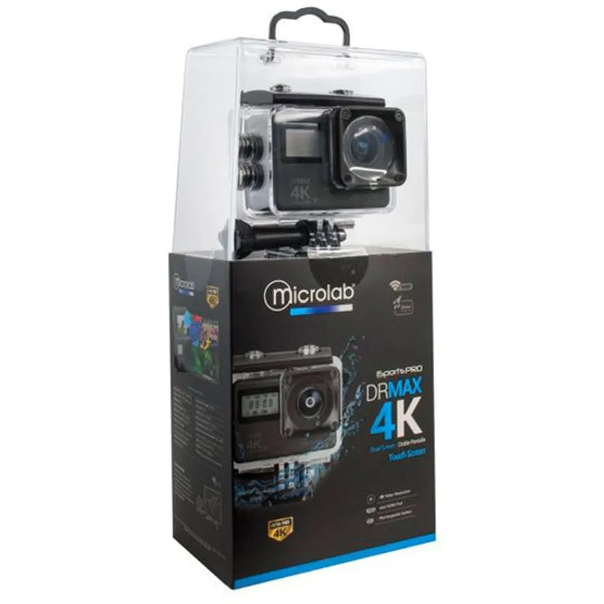 MICROLAB - Cámara Deportiva Isport Pro 4k Wifi