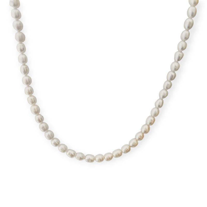 ANDREA COGGIOLA JOYAS - Collar Perlas De Río Sienna Plata Fina 925