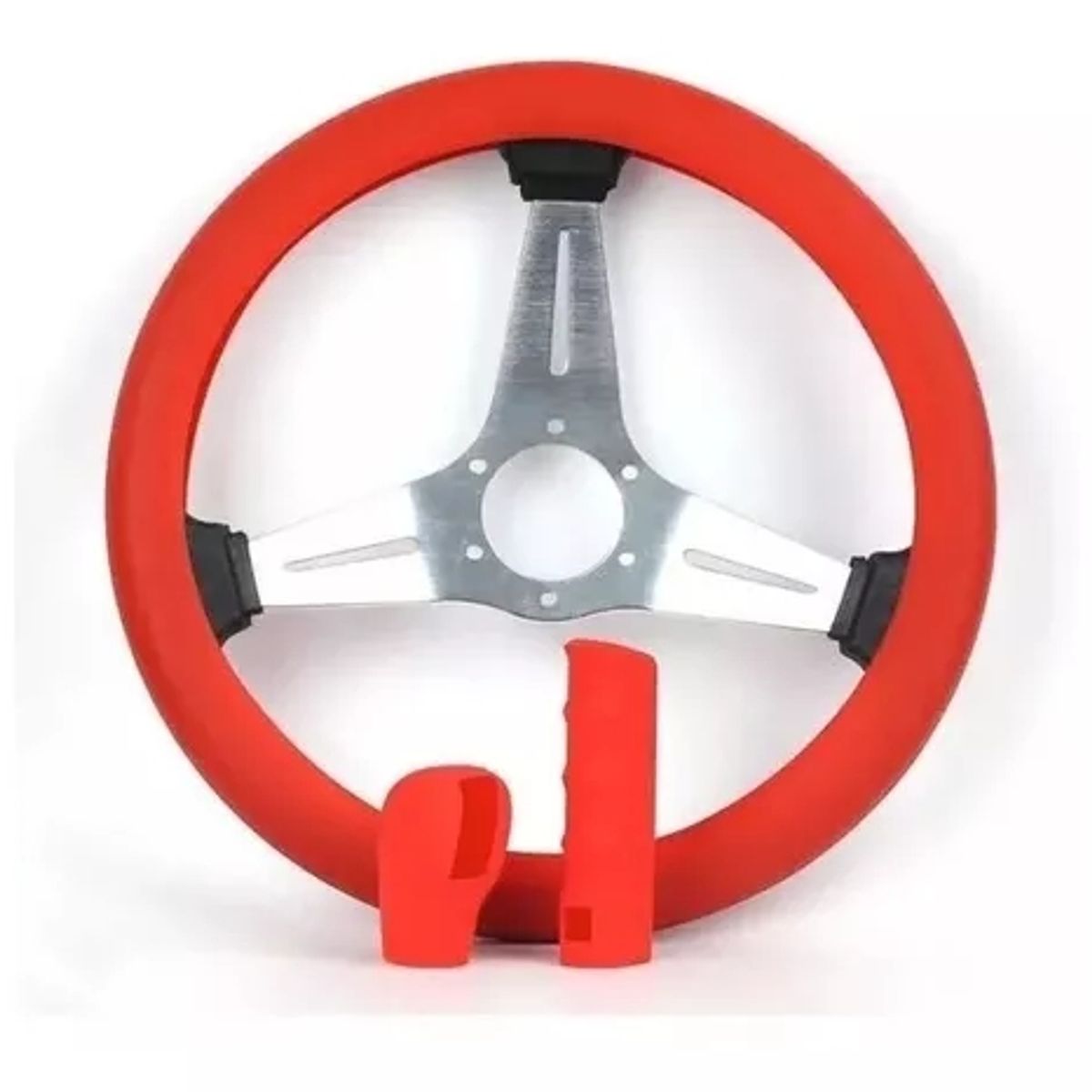 GENERICO - Funda Cubre Volante + Freno De Mano + Palanca Auto Universal