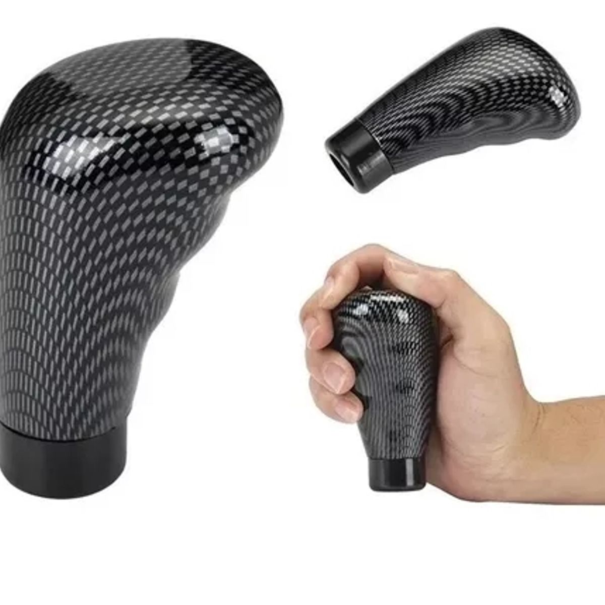 GENERICO - Pomo De Palanca De Cambio Auto Universal Carbono