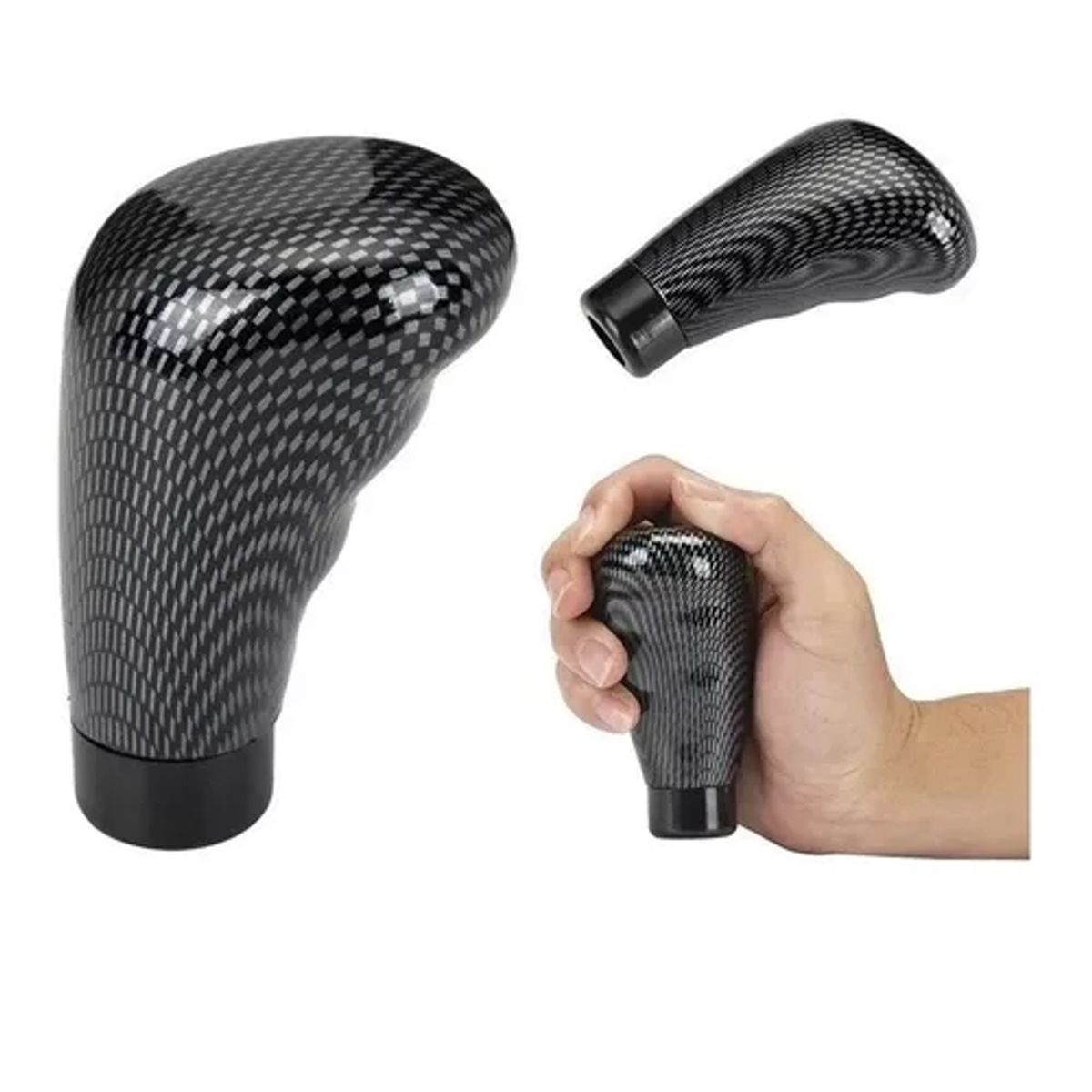GENERICO - Pomo De Palanca De Cambio Auto Universal Carbono
