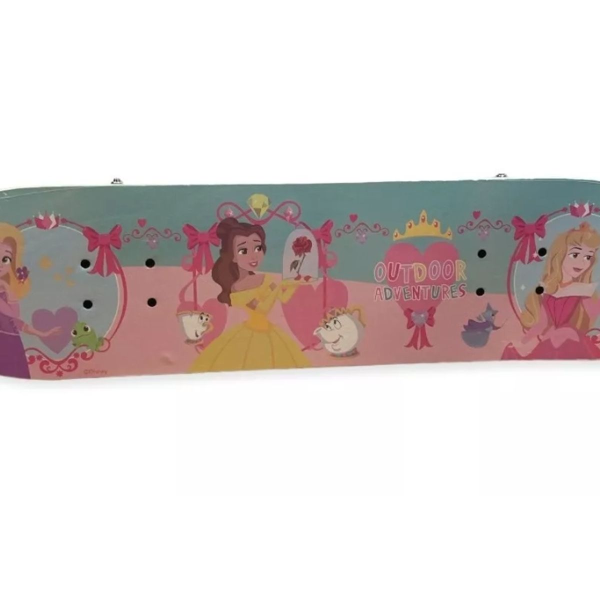 GENERICO - Set Tabla De Skate C Protecciones Infantil Princesas Disney