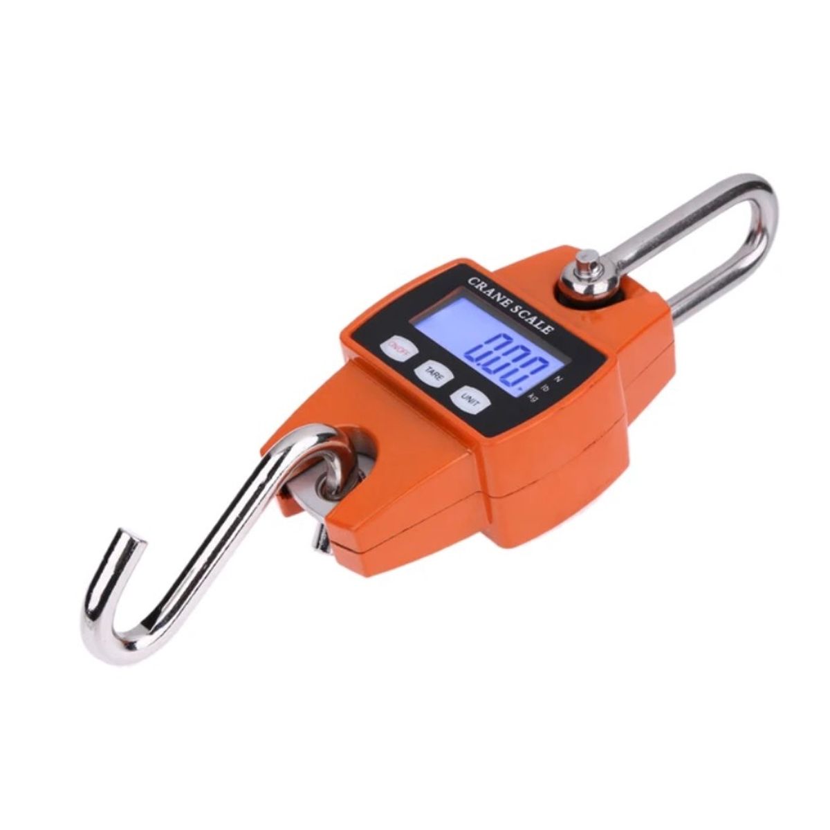 GENERICO - Bascula Portátil Colgante Gancho 300 Kilos LCD Metal Alta Resistencia