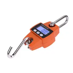GENERICO - Bascula Portátil Colgante Gancho 300 Kilos LCD Metal Alta Resistencia