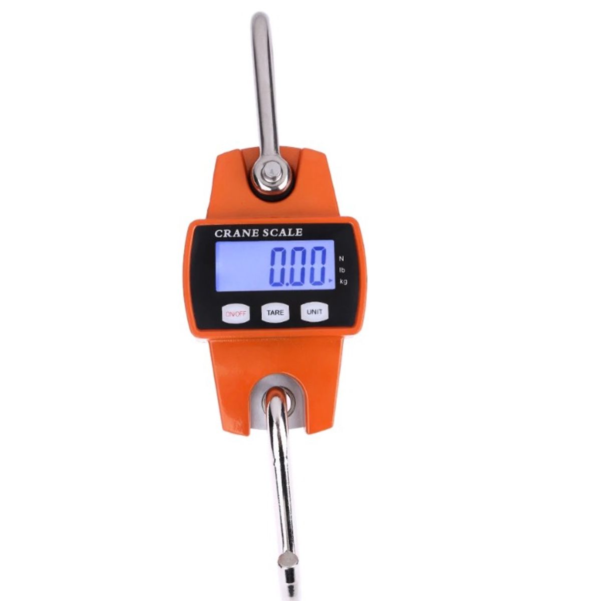 GENERICO - Bascula Portátil Colgante Gancho 300 Kilos LCD Metal Alta Resistencia