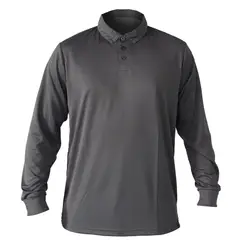 QUEBEC - Polera Cooldry Manga Larga Gris