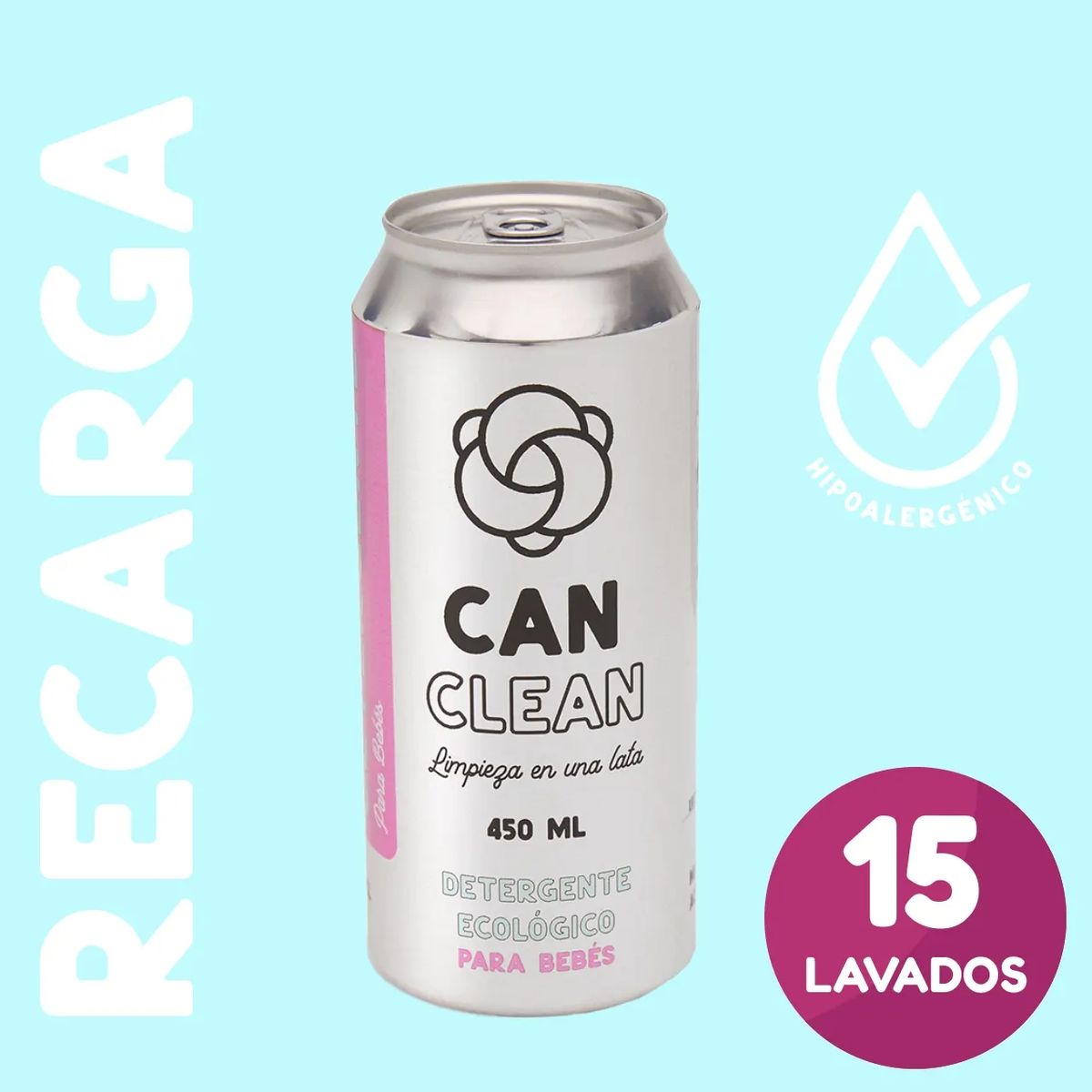 WE CAN COMPANY - Detergente Bebe en Lata Concentrado 450 mL (Recarga)