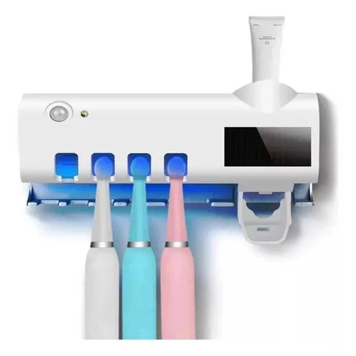 GENERICO - Estuche Soporte Cepillo Dientes Solar Montado Pared Dispensa