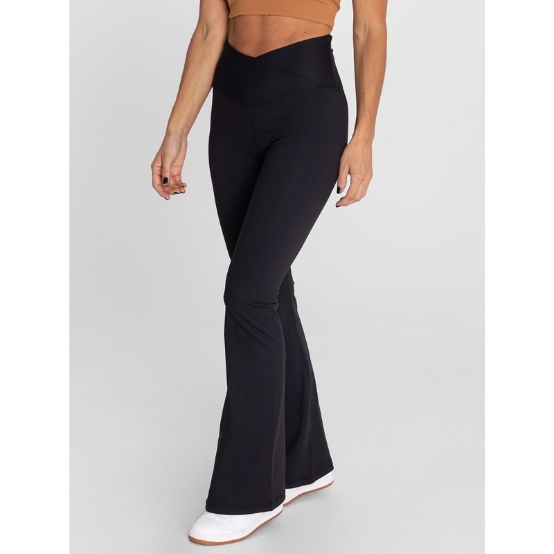 BSOUL - Calza tiro alto Mujer Hr Flared Legging Negra BSOUL