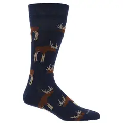 HUSH PUPPIES - Calcetín Algodón Hombre Reno Azul