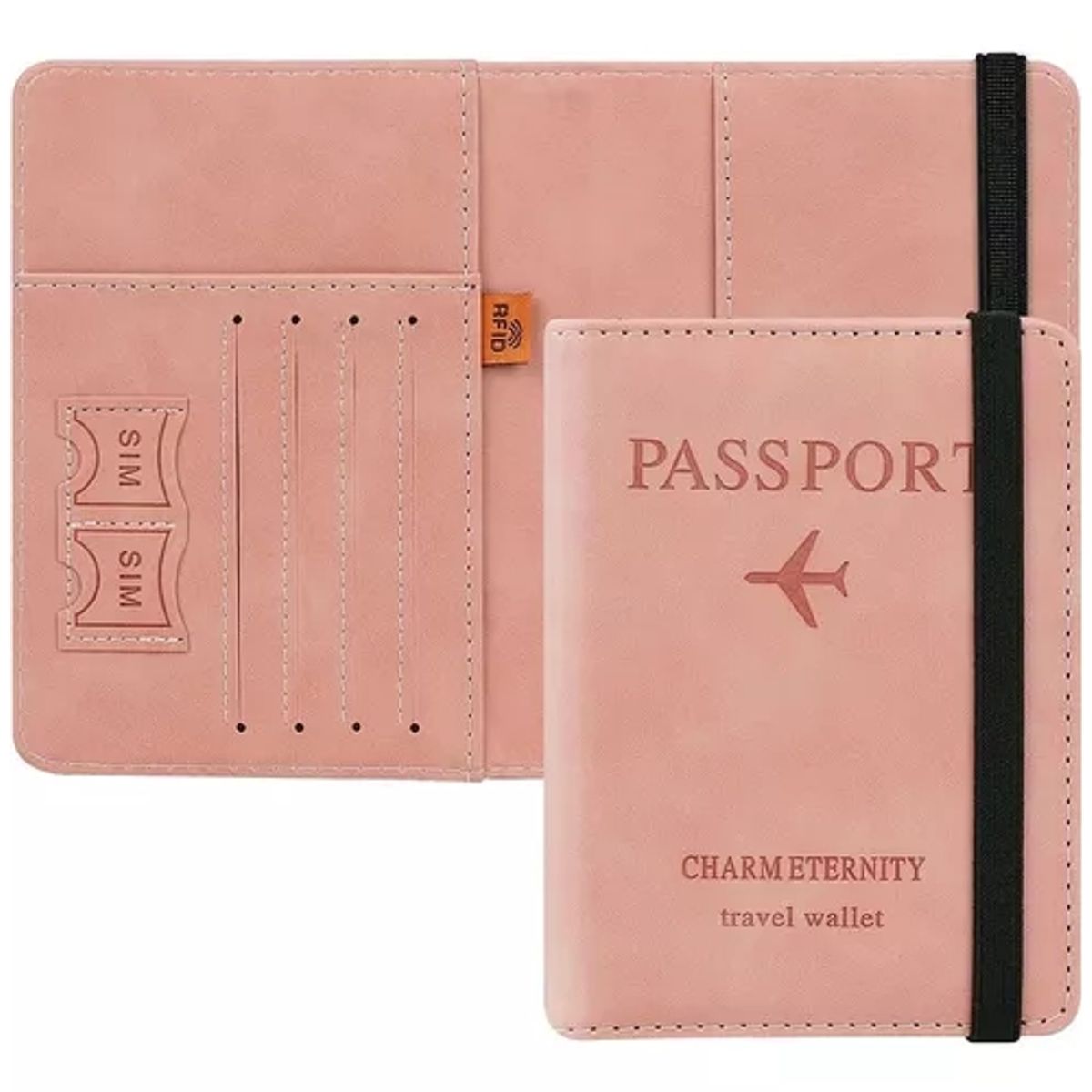 GENERICO - Porta Pasaporte Mujer Documento De Viaje Travel Wallet rfid