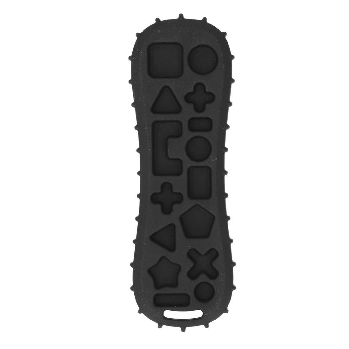 GENERICO - Mordedor Sensorial Silicona Control Remoto Bebés Negro
