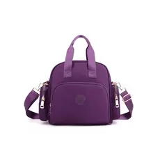 GENERICO - Mochila Bolso Mujer Nylon Multifuncional Actualizadap Viaje Violeta