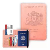Porta Pasaporte Mujer Documento De Viaje Travel Wallet rfid