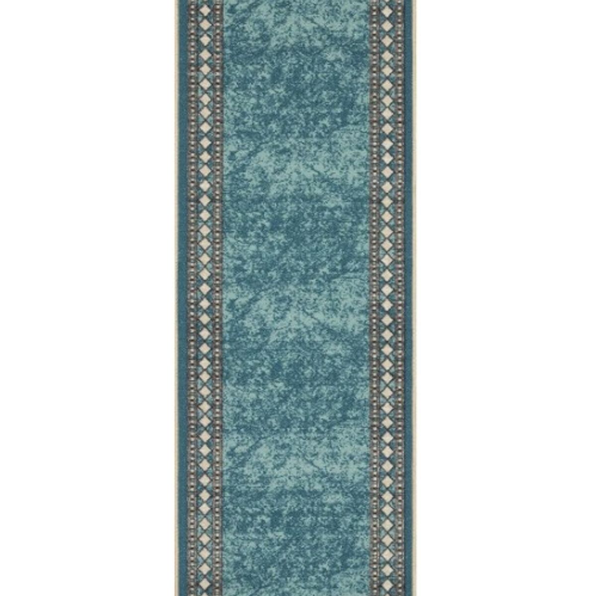 MROTTO - Alfombra Pasillo Azul 70 cm x 5 metros con Goma Sin Overlock