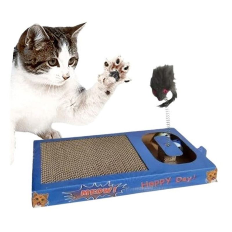 GENERICO - Divertido Juguete Para Gatos Atrapa Al Ratón Con Rascador
