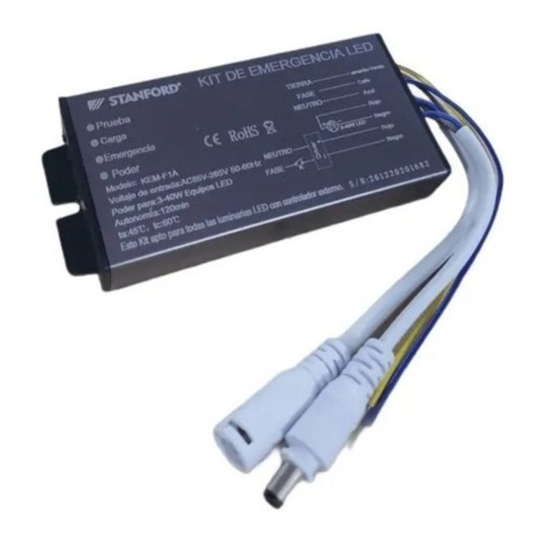 STANFORD - Kit De Emergencia Bateria De Respaldo Para Panel Led