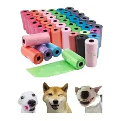 GENERICO - 120 Rollos 1800 Bolsas Desechos Perro Repuestos Mascota Gato