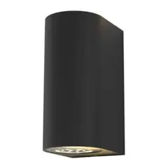WANT - Aplique Lampara Muro Led Doble 2*5w Luz Cálida Exterior