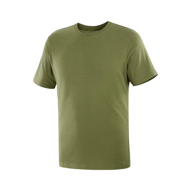SALOMON - Polera Sal Dynamic Logo Ss Tee M Verde Hombre Salomon.-