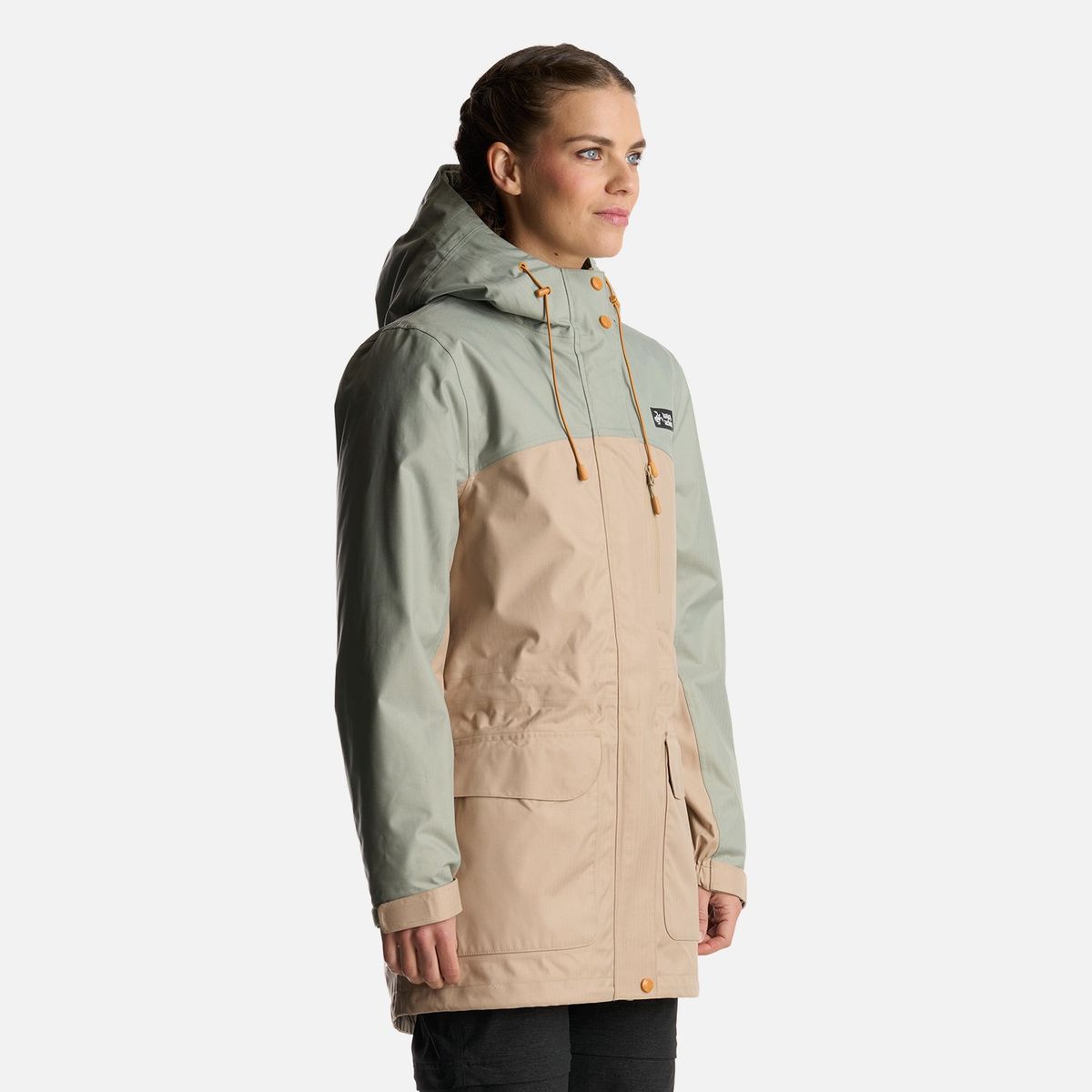 HAKA HONU - Chaqueta Mujer Perro Guapo Pro Taupe Haka Honu