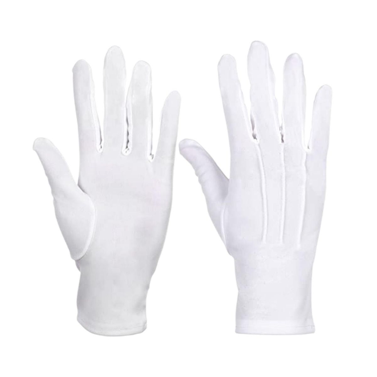 EKOI - Guantes Blancos Formal Algodón Guardia De Honor Ceremonial