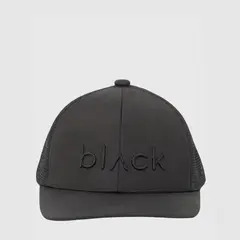 BUBBA - Jockey Trucker Flat Cap Black Black